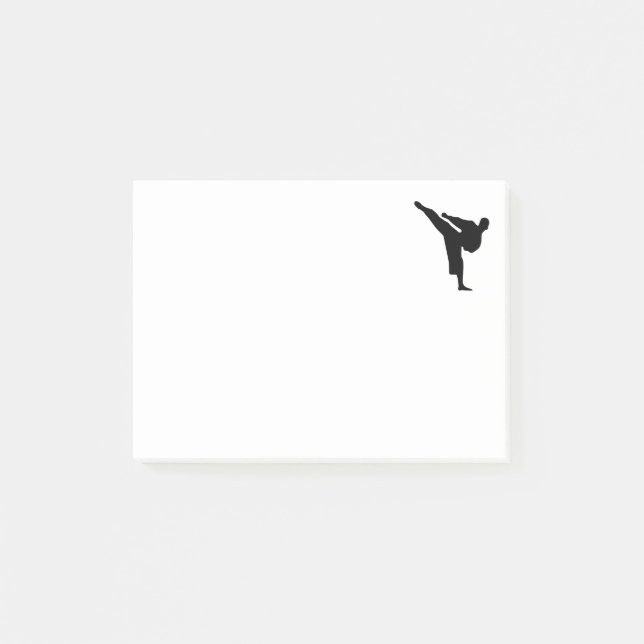 Kickboxing - Karate Postit Notes Post-it Block (Framsida)