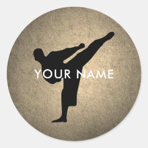 Kickboxing - Karate Sticker Runt Klistermärke