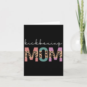 Kickboxing Mamma Funny Boxing Kickboxer Mamma Gift Kort