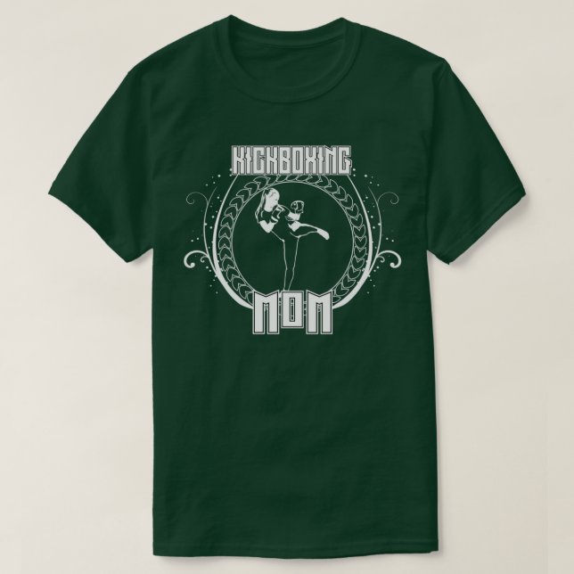 Kickboxing Mom Combat Fights Martial Fight Sport T Shirt (Design framsida)