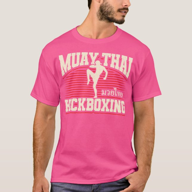 Kickboxing Muay Thai Kickboxing T Shirt (Framsida)