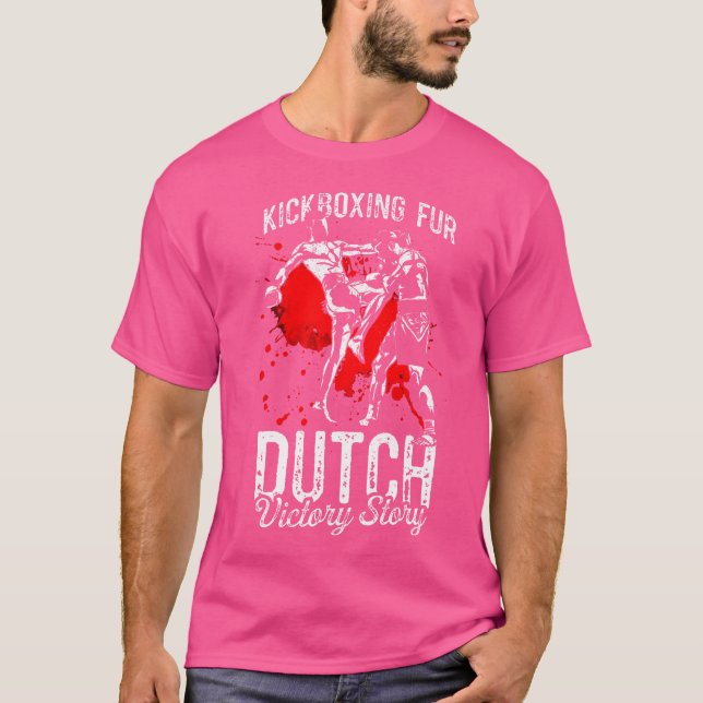 Kickboxing Päls Dutch Victory Muay Thai Dutch Kick T Shirt (Framsida)