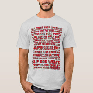 kickboxing stilar t shirt