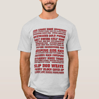 kickboxing stilar t shirt