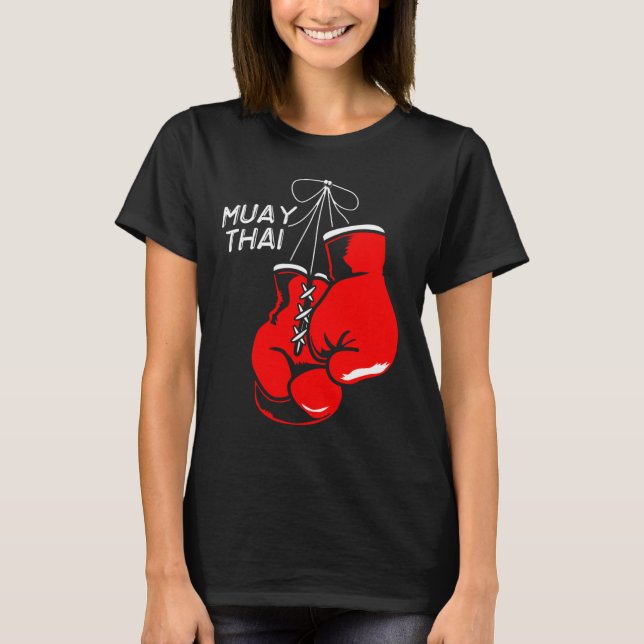 Kickboxing Thai Boxing Muay Thai-handskar T Shirt (Framsida)