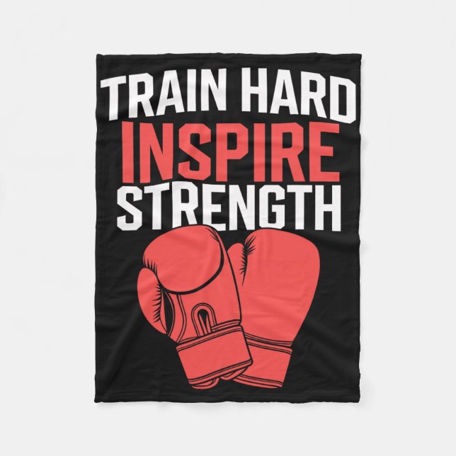 Kickboxing Trainer Intense Fitness Self-defense Ma Fleecefilt (Framsidan)