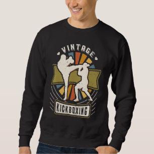 Kickboxing Vintage Classic Retro Sports Kärlek Lång Ärmad Tröja