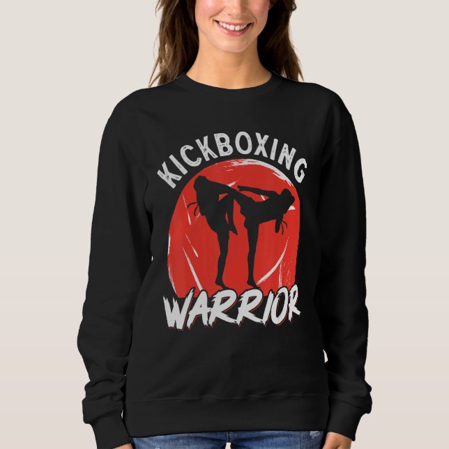 Kickboxing Vintage Kickboxing Warrior T Shirt (Framsida)