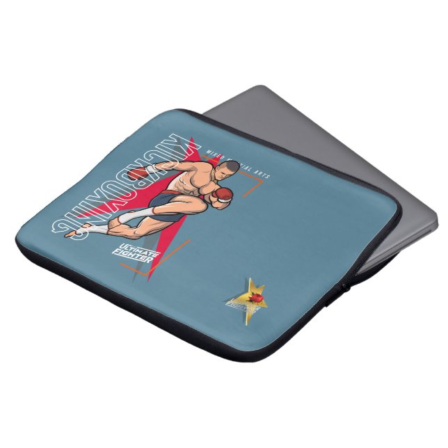 Kickboxning | 33 cm laptop fodral (Framsida topp)