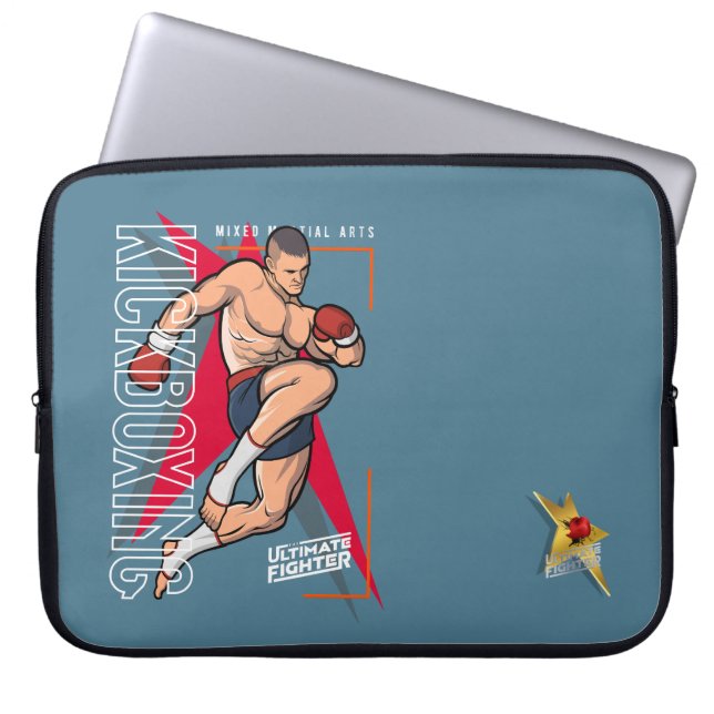 Kickboxning | 38 cm laptop fodral (Framsidan)