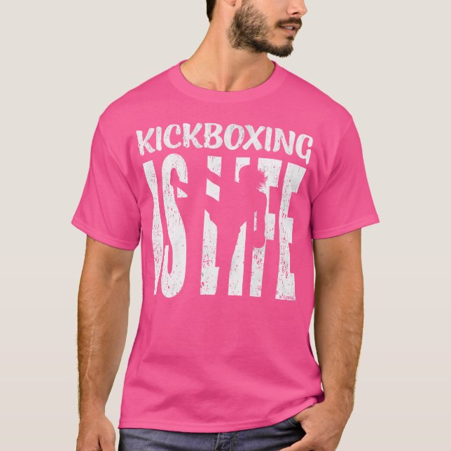 Kickboxning är liktydig konst med tjoxing Boxing F T Shirt (Framsida)