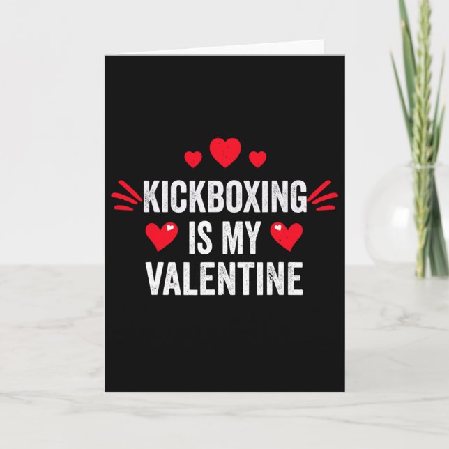 Kickboxning är min Alla hjärtans dag-present till  Kort (Framsida)
