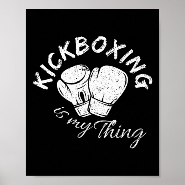 Kickboxning är min grej  poster (Framsidan)