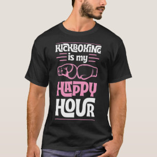 Kickboxning är min lyckliga timme Rolig blandad ka T Shirt