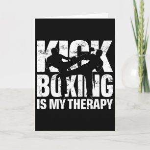 Kickboxning är min terapi, Kickboxningsmatch Motiv Kort