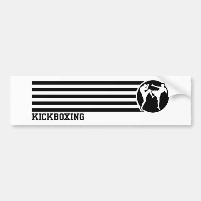 Kickboxning Bildekal (Framsidan)