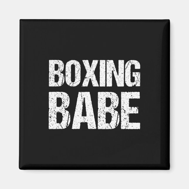 Kickboxning Boxning Bybe Tröja Magnet (Framsidan)
