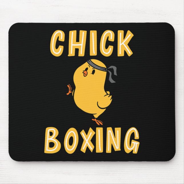 Kickboxning Chickboxning Kick Boxning Träning  Musmatta (Framsidan)