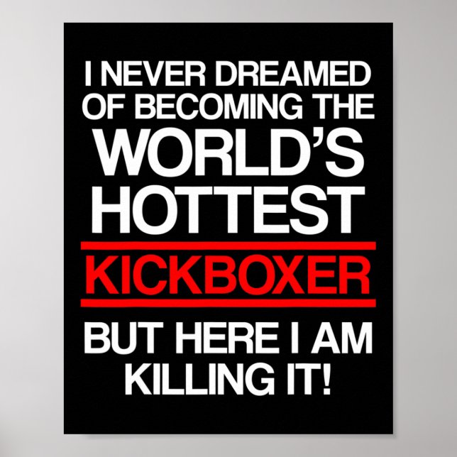 Kickboxning Drömmad Kickboxningsträning Poster (Framsidan)