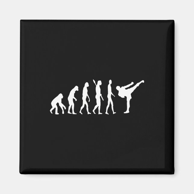 Kickboxning Evolution Karate Arti Taekwondo Judo  Magnet (Framsidan)