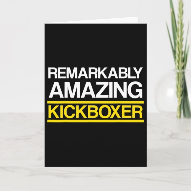 Kickboxning Fantastisk Kickboxnings Träning  Kort (Framsida)