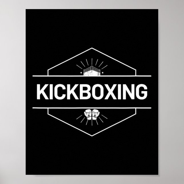 Kickboxning Fight Logotyp  Poster (Framsidan)