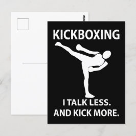 Kickboxning Fighter Kickboxare Kickboxning Vykort