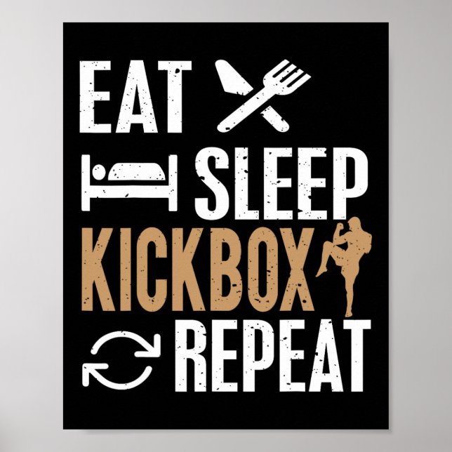 Kickboxning för kickboxare poster (Framsidan)