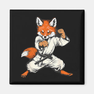 Kickboxning Fox Taekwondo Karate Mma Rolig Stridsk Magnet
