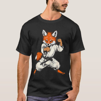 Kickboxning Fox Taekwondo Karate Mma Rolig Stridsk T Shirt