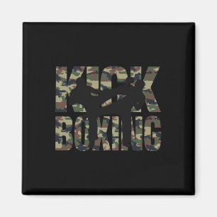 Kickboxning Grunge Design Strid Mellan Två Kickbox Magnet