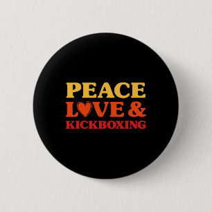 Kickboxning Jag älskar kickboxning för män och kvi Knapp