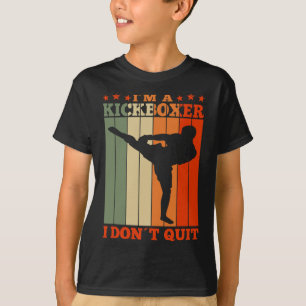 Kickboxning Jag är kickboxare Jag ger inte upp Ret T Shirt
