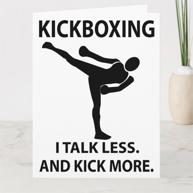 Kickboxning kampsport fighter Kickboxning  Kort (Framsida)