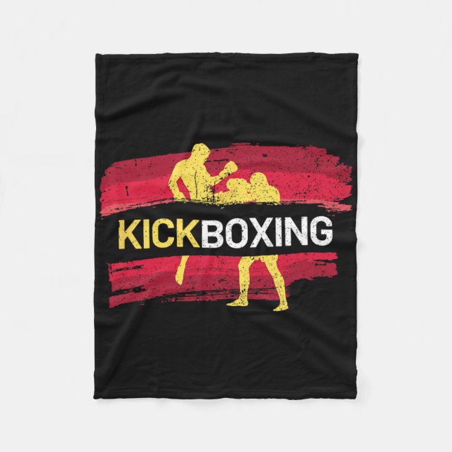 Kickboxning kampsport  fleecefilt (Framsidan)