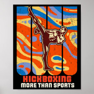 Kickboxning Karate Taekwondo Kampsportsträning A Poster