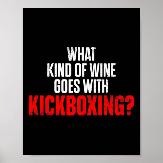 Kickboxning Kick Boxing Träning _4  Poster (Framsidan)