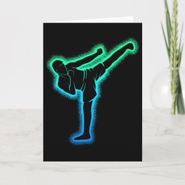 Kickboxning Kickboxare Karate Taekwondo Barn Pojka Kort (Framsida)