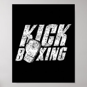 Kickboxning Kickboxare Kickbox Sparkboxning Kampko Poster