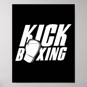 Kickboxning Kickboxare Kickbox Sparkboxning Kampsp Poster