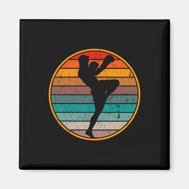 Kickboxning Kickboxare Muay Thai Karate Boxning MM Magnet (Framsidan)