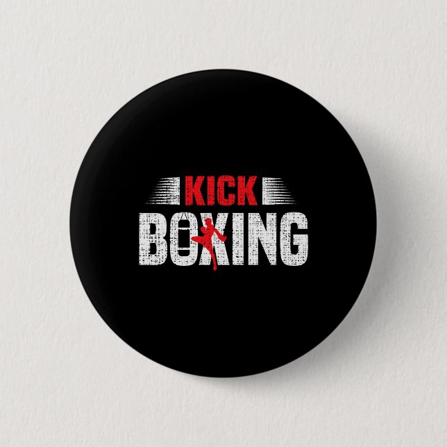Kickboxning Kickboxning Boxare Kickboxare Kampkons Knapp (Framsida)