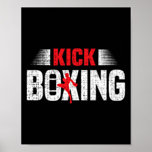 Kickboxning Kickboxning Boxare Kickboxare Kampkons Poster