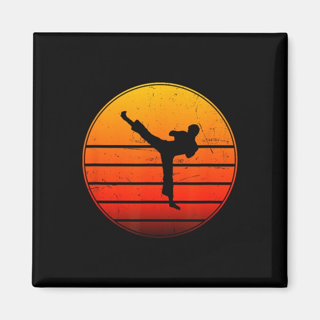 Kickboxning Kvinnors Herrboxning Kickbox Kickboxar Magnet (Framsidan)