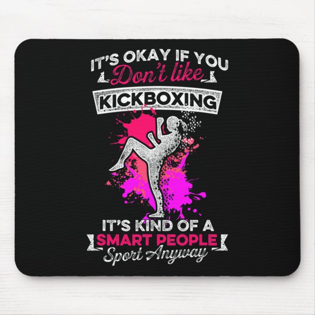 Kickboxning Liksom Kick Boxning Träning Musmatta (Framsidan)