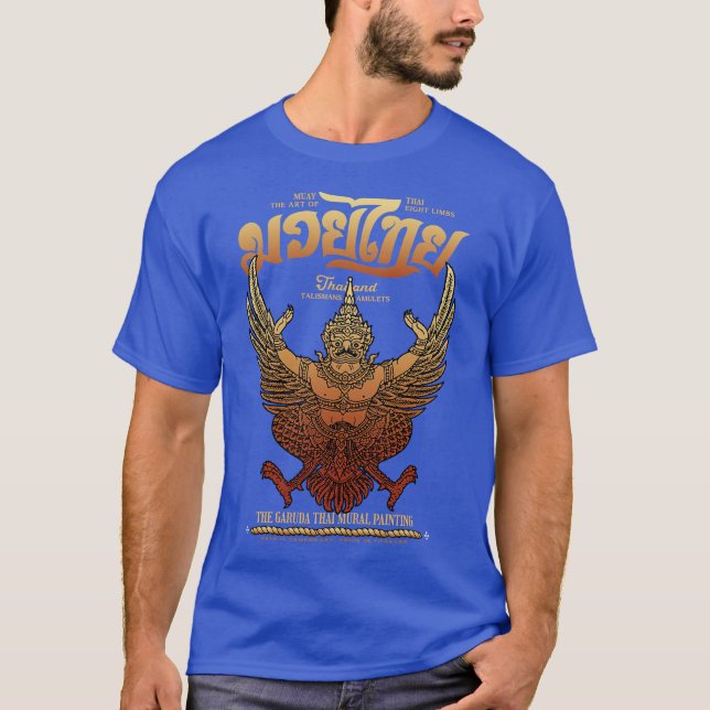 Kickboxning Muay Thai Garuda-tatuering T Shirt (Framsida)