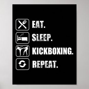 Kickboxning Muay Thai kampsport Tiger Sak Yant Poster