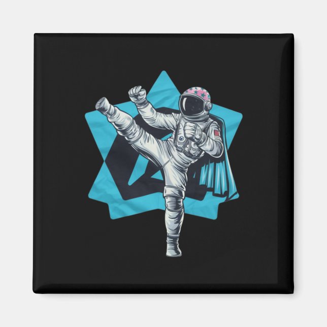 Kickboxning Muay Thai Taekwondo Högt Spark Roligt  Magnet (Framsidan)
