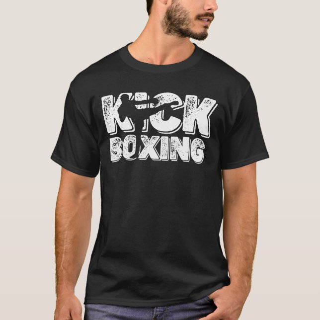 Kickboxning Ofruktlös Krigarkamp  T Shirt (Framsida)