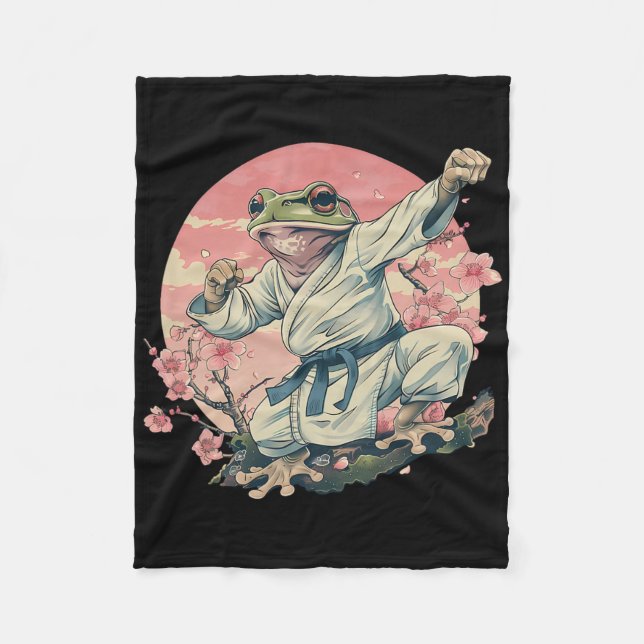 Kickboxning Sakura Jiu-jitsu Judo Mma Toad Taekwon Fleecefilt (Framsidan)